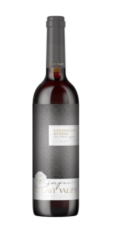 Вино Алазанская Долина Телави Валлей красное полусладкое 0,75л