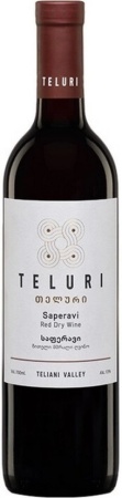 Вино Телури Саперави красное сухое 0,75л