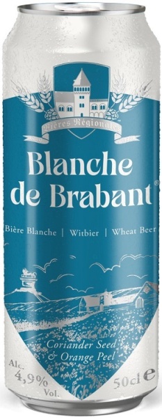 Пивной напиток Бланш Де Брабант 0,5л ж/б
