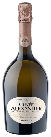 Игристое вино Аристов Кюве Александр Блан де Блан белое экстра брют 0,75л
