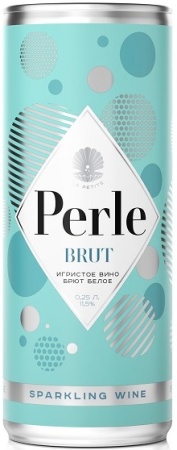 Игристое вино Ла Петит Перле белое брют 0,25л ж/б