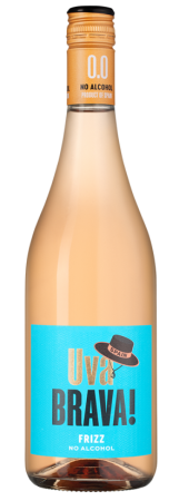 Игристое вино безалк. Ува Брава! Фризз Розе розовое 0,75л