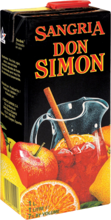 Напиток виноградосодержащий Сангрия Дон Симон ароматизированный сладкий 1л