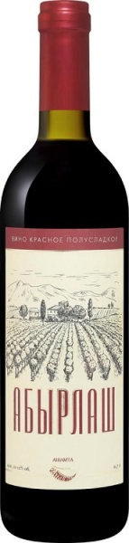 Вино Абырлаш Ашамта красное полусладкое 0,7л