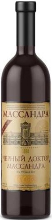 Вино ликерное Черный доктор Массандра красное сладкое 0,75л