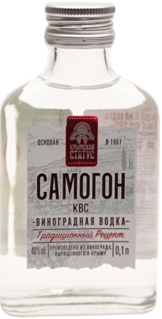 Водка виноградная Самогон Крымский Статус 0,1л