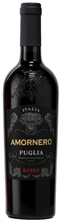 Вино Аморнеро Пулиа Россо красное полусухое 0,75л