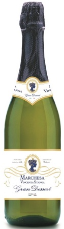 Игристое вино Маркеза Винченца Станга Гран Дессерт белое сладкое 0,75л