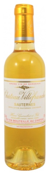 Вино Шато Вильфранш Сотерн белое сладкое 0,375л
