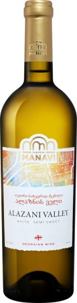 Вино Шато Манави Алазанская долина белое полусладкое 0,75л