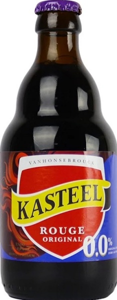 Пиво безалкогольное Кастил Руж Вишневый темное нефильтрованное 0,33л бут.   