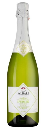 Игристое вино безалк. Винья Албали Спарклинг Уайт белое полусладкое 0,75л