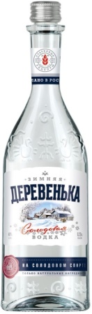 Водка Зимняя Деревенька на Солодовом спирте 0,25л