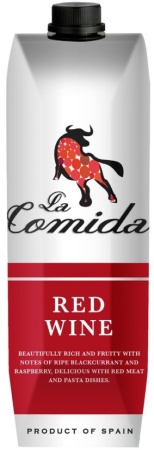 Вино Ла Комида красное сухое 1л