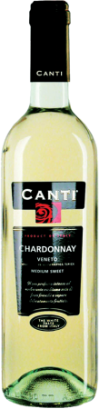 Вино Канти Шардоне Венето белое полусладкое 0,75л