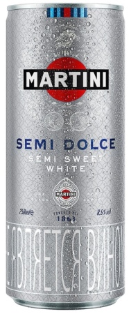 Напиток виноградосодержащий газ. Мартини Семи Дольче белый сладкий 0,25л ж/б
