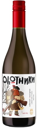 Вино Агора Охотники красное сухое 0,75л