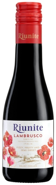 Игристое вино Ламбруско Риуните красное полусладкое 0,187л